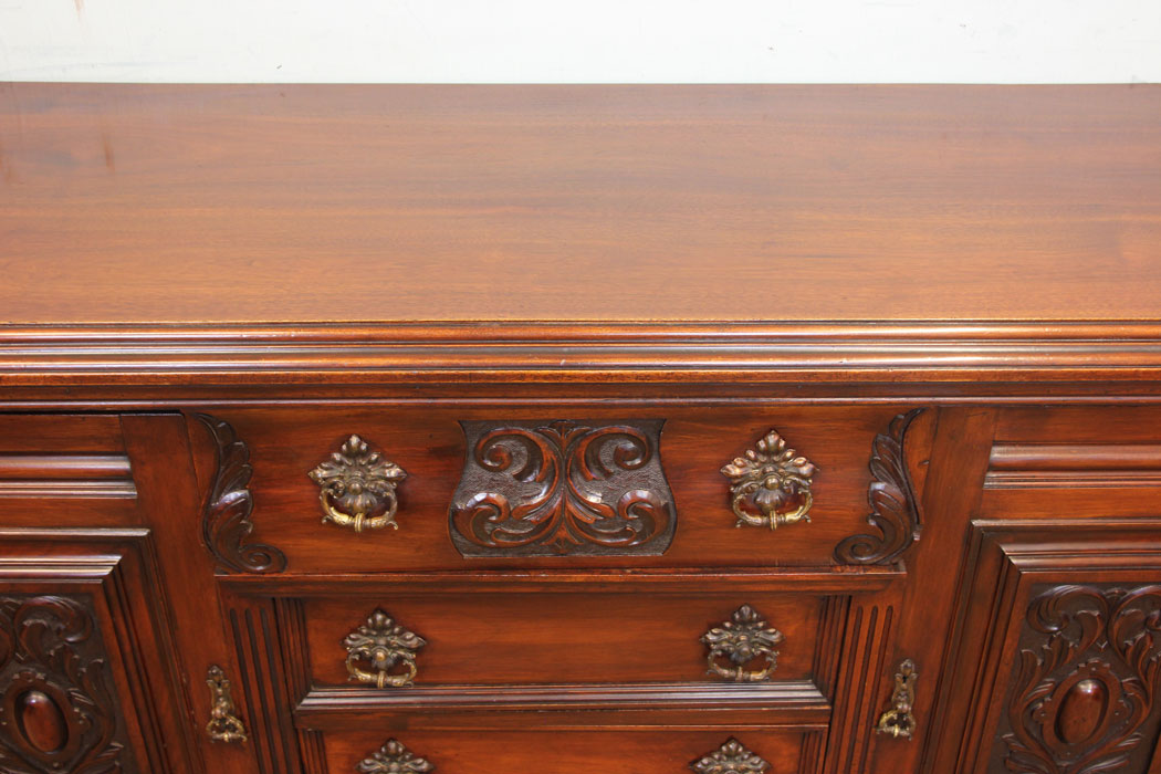 11295r12 Antique Walnut Sideboard, Server, Antique Walnut Chiffonier Sideboard, Server, Dresser Base