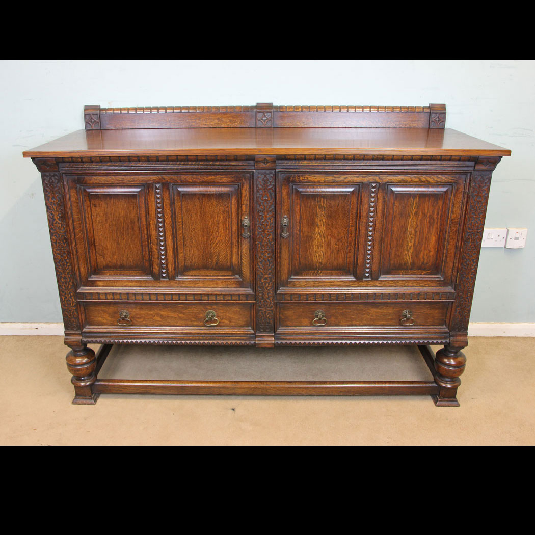 11298r01 Antique Oak Sideboard Dresser Base, Antique Oak Sideboard Dresser Base
