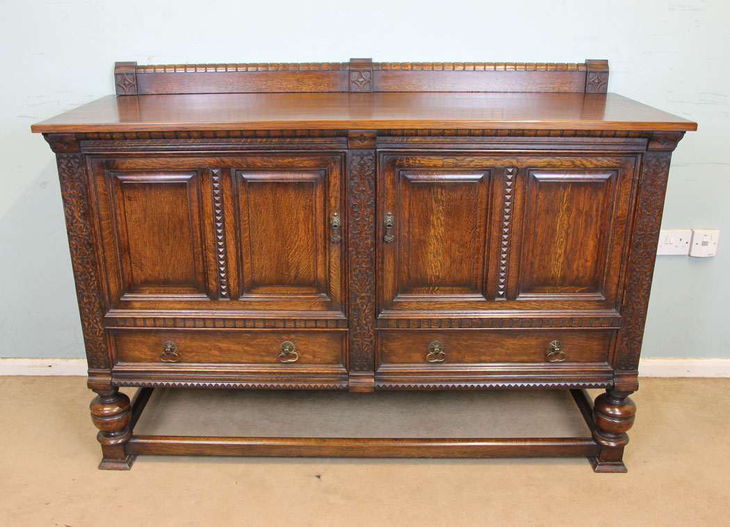 11298r1 Antique Oak Sideboard Dresser Base, Antique Oak Sideboard Dresser Base