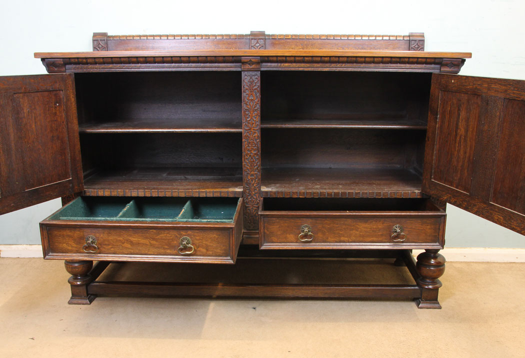11298r10 Antique Oak Sideboard Dresser Base, Antique Oak Sideboard Dresser Base