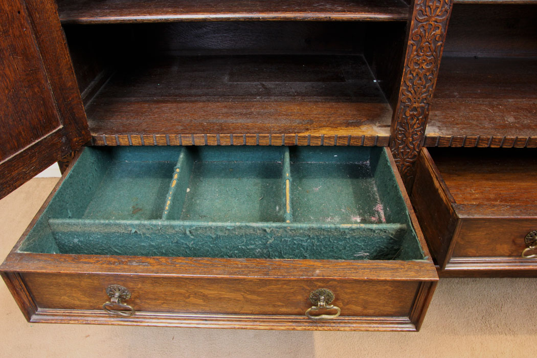 11298r11 Antique Oak Sideboard Dresser Base, Antique Oak Sideboard Dresser Base