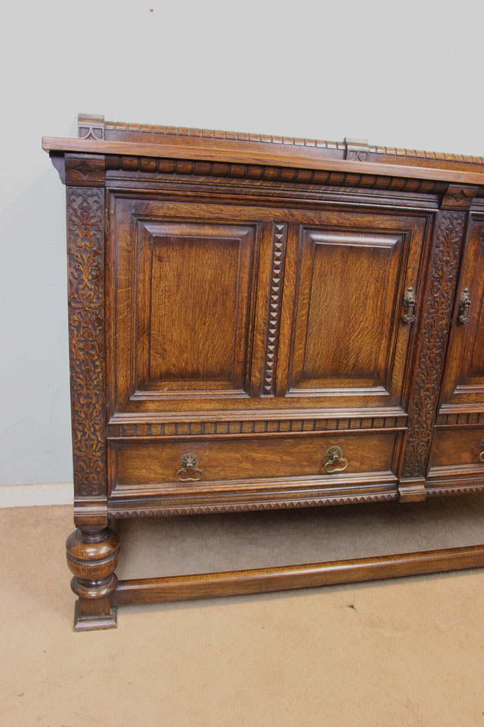 11298r12 Antique Oak Sideboard Dresser Base, Antique Oak Sideboard Dresser Base