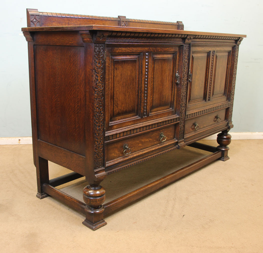 11298r3 Antique Oak Sideboard Dresser Base, Antique Oak Sideboard Dresser Base