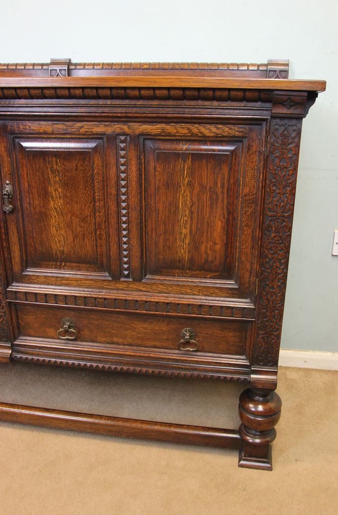 11298r4 Antique Oak Sideboard Dresser Base, Antique Oak Sideboard Dresser Base