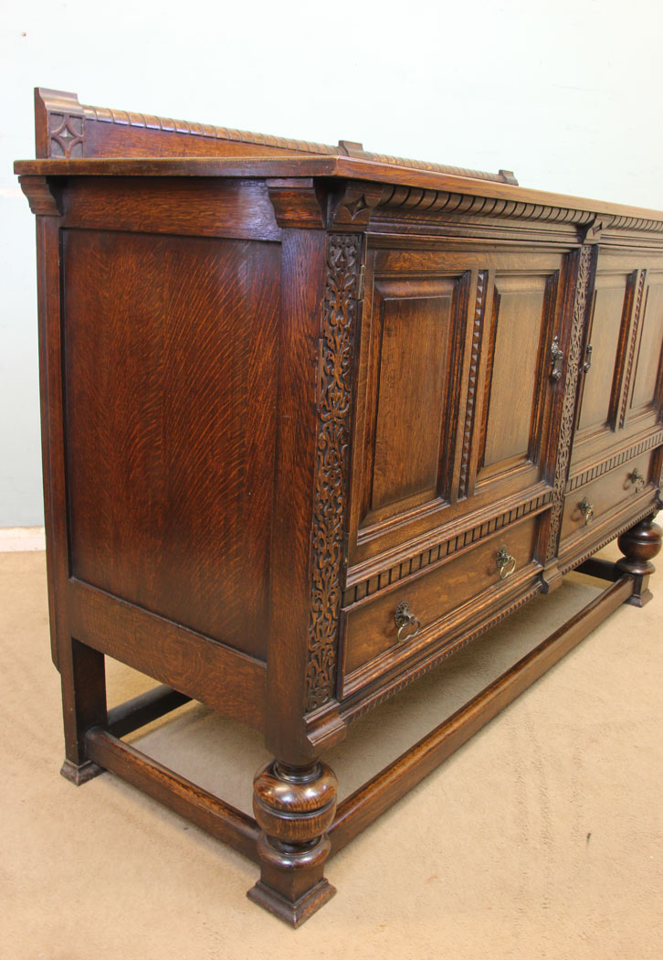 11298r6 Antique Oak Sideboard Dresser Base, Antique Oak Sideboard Dresser Base