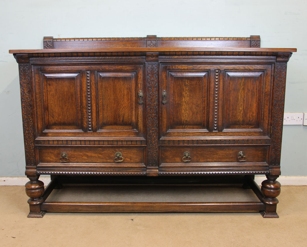 11298r9 Antique Oak Sideboard Dresser Base, Antique Oak Sideboard Dresser Base