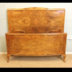 Antique Burr Walnut Double Bed