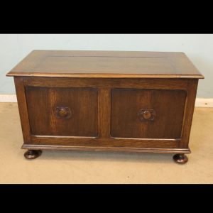 Antique Oak Coffer Blanket Chest.