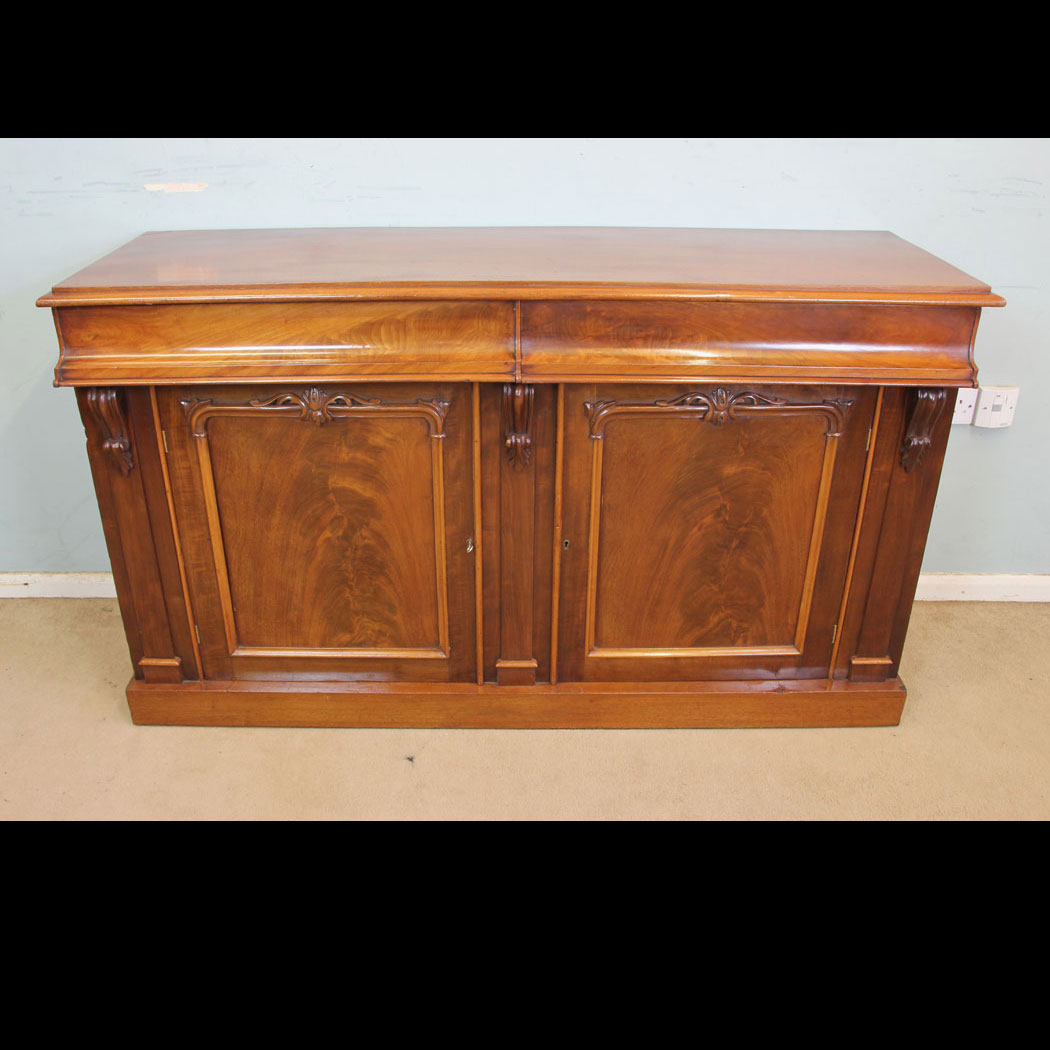 11317r01 Antique Victorian Mahogany Chiffonier Sideboard Base, Antique Victorian Mahogany Chiffonier Sideboard