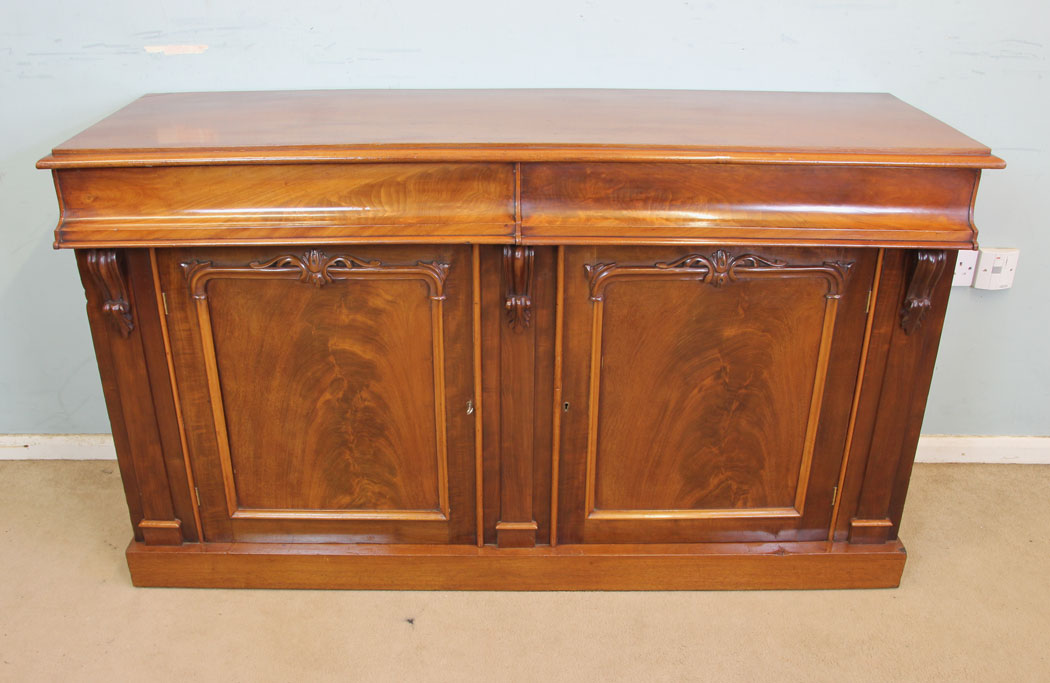11317r1 Antique Victorian Mahogany Chiffonier Sideboard Base, Antique Victorian Mahogany Chiffonier Sideboard
