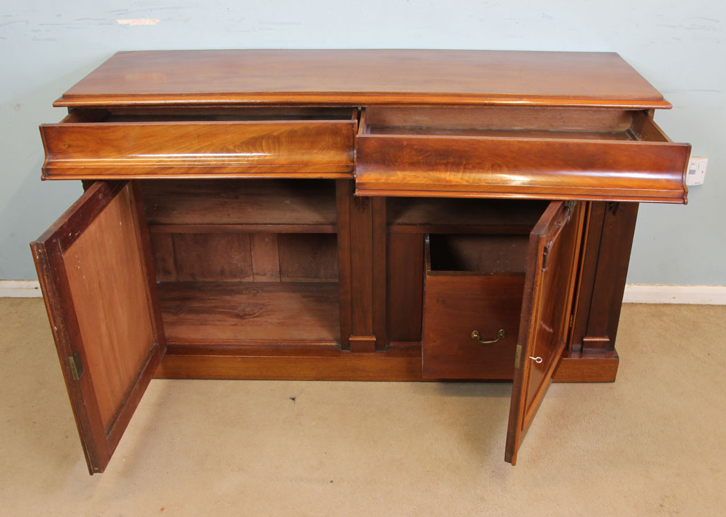 11317r11 Antique Victorian Mahogany Chiffonier Sideboard Base, Antique Victorian Mahogany Chiffonier Sideboard