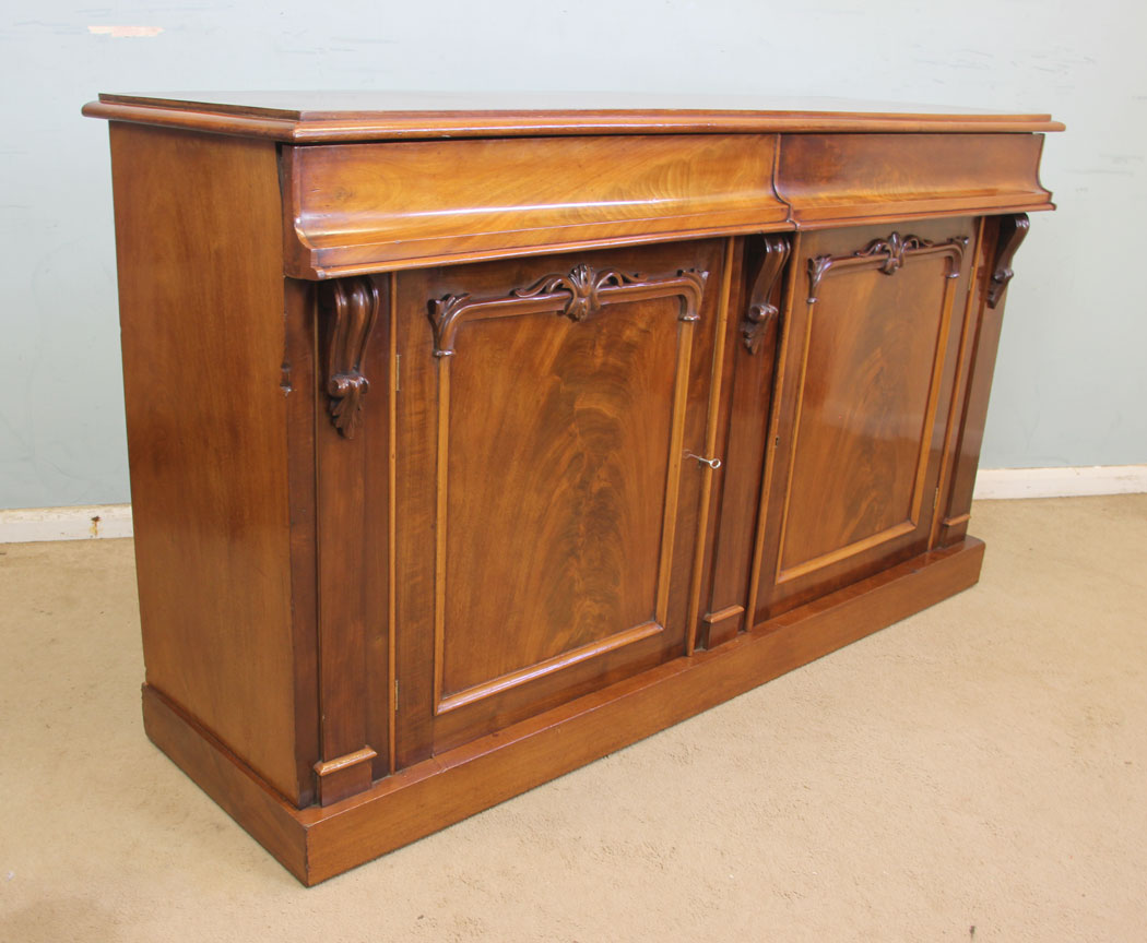 11317r2 Antique Victorian Mahogany Chiffonier Sideboard Base, Antique Victorian Mahogany Chiffonier Sideboard