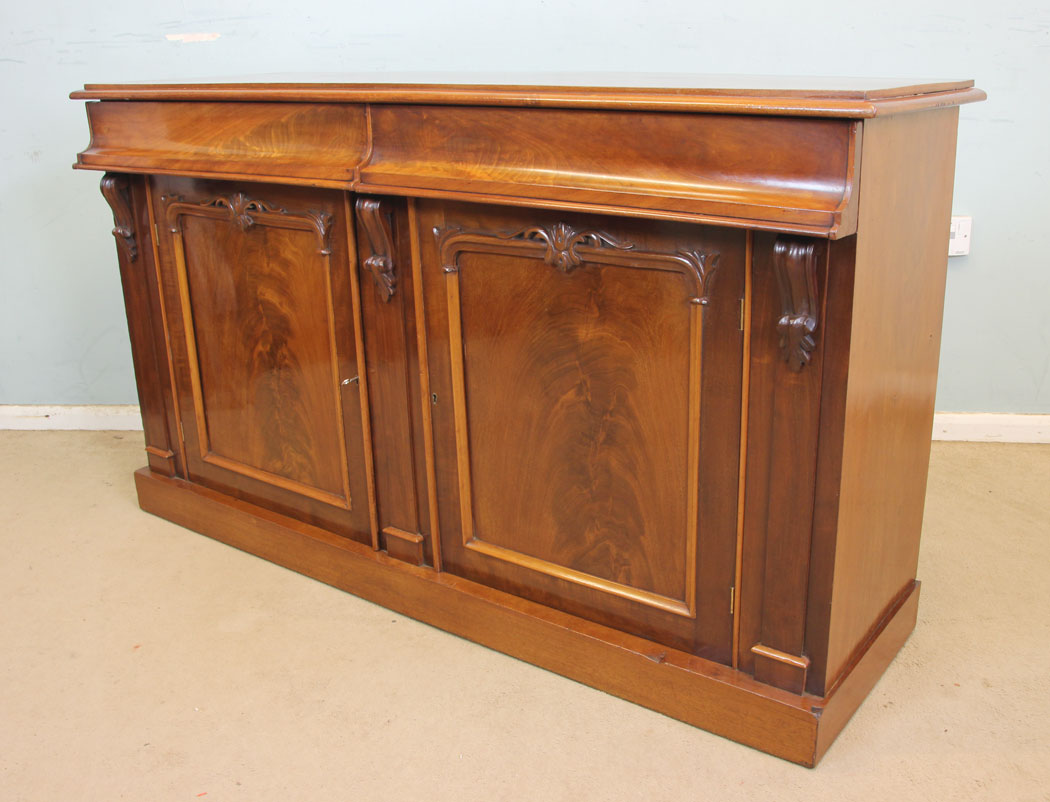 11317r3 Antique Victorian Mahogany Chiffonier Sideboard Base, Antique Victorian Mahogany Chiffonier Sideboard