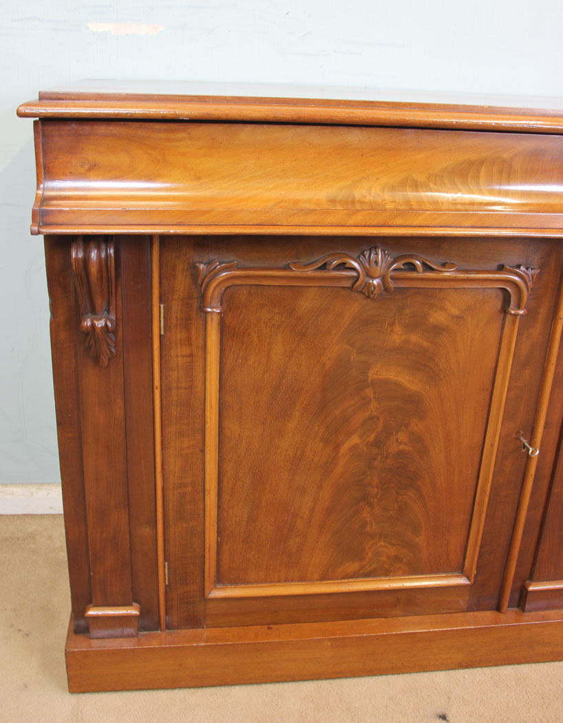 11317r4 Antique Victorian Mahogany Chiffonier Sideboard Base, Antique Victorian Mahogany Chiffonier Sideboard