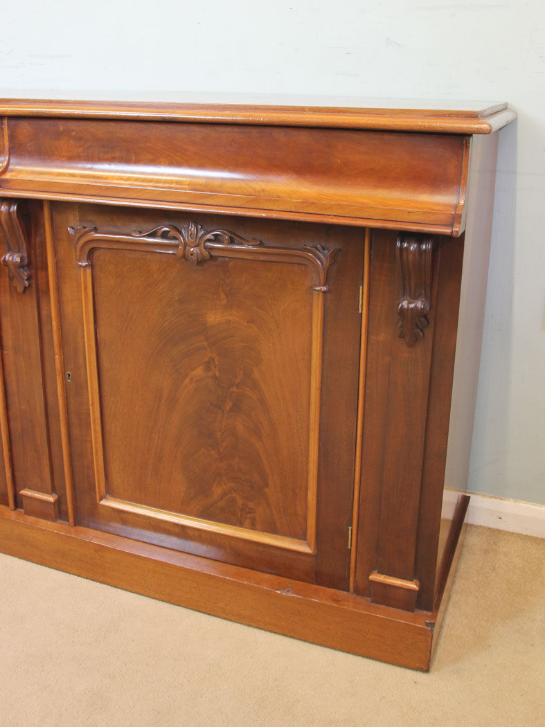 11317r5 Antique Victorian Mahogany Chiffonier Sideboard Base, Antique Victorian Mahogany Chiffonier Sideboard