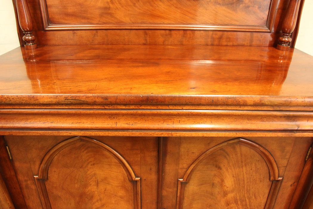 11318r10 Antique Victorian Mahogany Chiffonier Sideboard, Antique Victorian Mahogany Chiffonier Sideboard