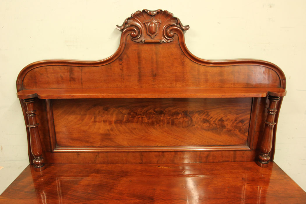 11318r12 Antique Victorian Mahogany Chiffonier Sideboard, Antique Victorian Mahogany Chiffonier Sideboard