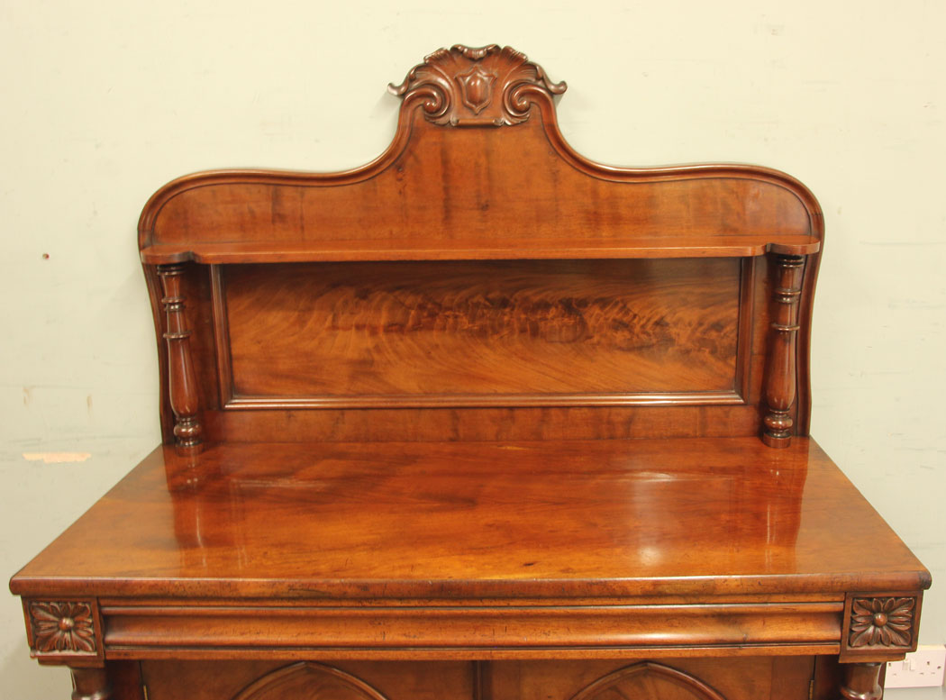 11318r14 Antique Victorian Mahogany Chiffonier Sideboard, Antique Victorian Mahogany Chiffonier Sideboard