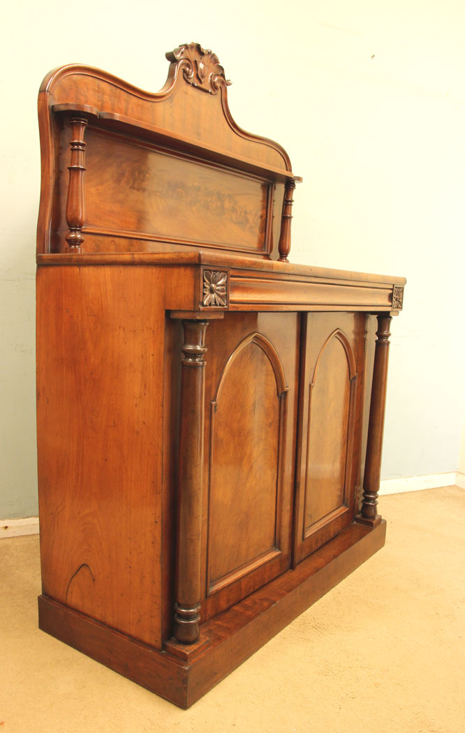 11318r3 Antique Victorian Mahogany Chiffonier Sideboard, Antique Victorian Mahogany Chiffonier Sideboard