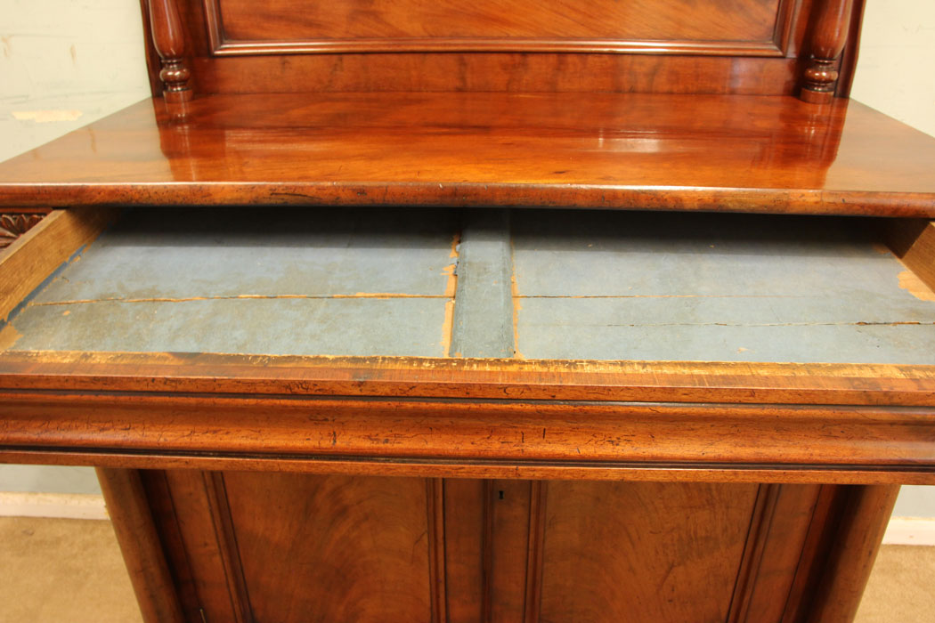 11318r9 Antique Victorian Mahogany Chiffonier Sideboard, Antique Victorian Mahogany Chiffonier Sideboard