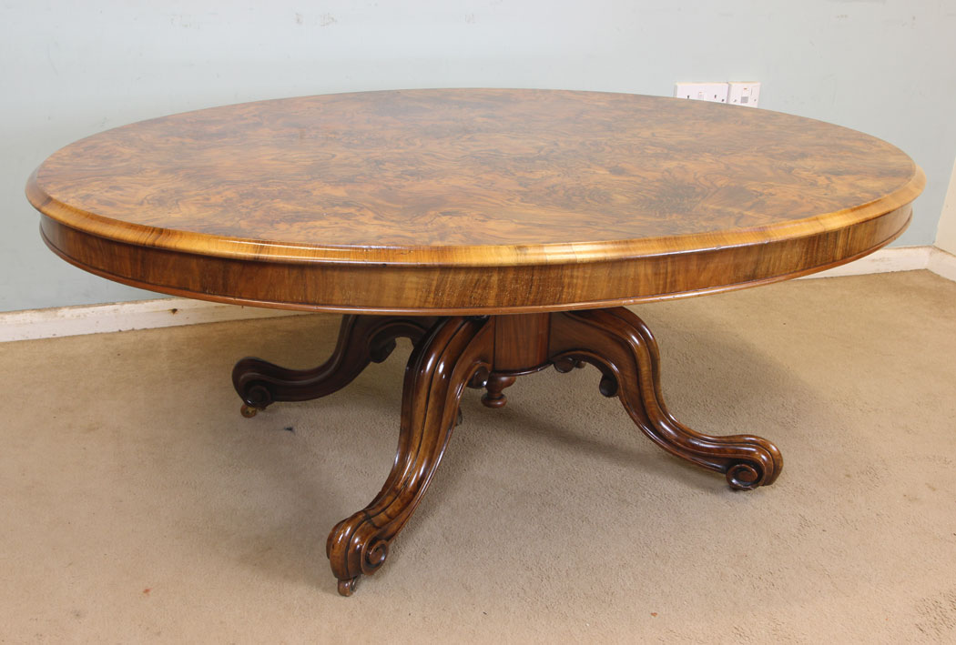 11320r3 Antique Victorian Burr Walnut Coffee Table, Antique Victorian Burr Walnut Coffee Table
