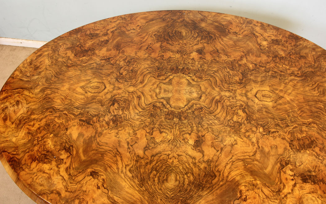 11320r4 Antique Victorian Burr Walnut Coffee Table, Antique Victorian Burr Walnut Coffee Table