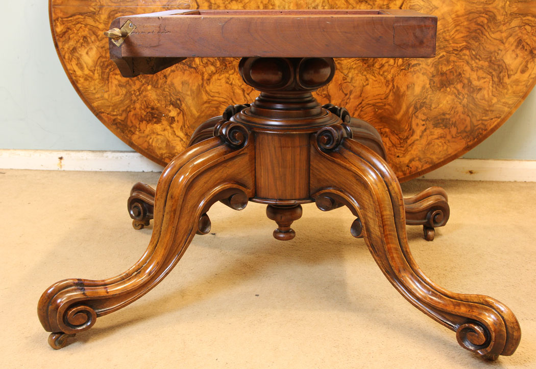 11320r8 Antique Victorian Burr Walnut Coffee Table, Antique Victorian Burr Walnut Coffee Table
