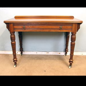 Antique Victorian Walnut Side Writing Table.