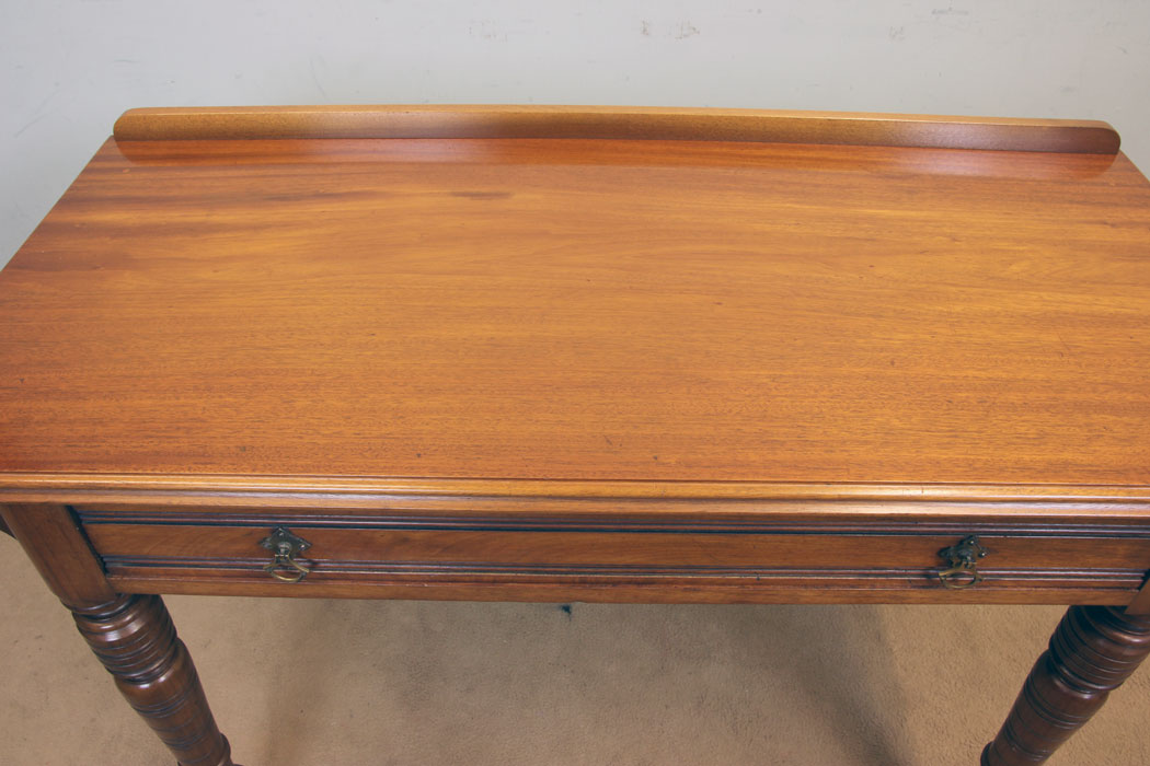 11325r9 Antique Victorian Walnut Side Writing Table, Antique Victorian Walnut Side Writing Table