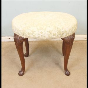 Antique Walnut Dressing Table Stool.