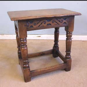 Antique Oak Joint Stool