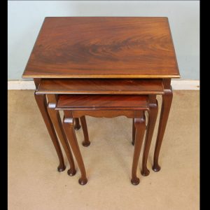 Nest of Three Mahogany Tables