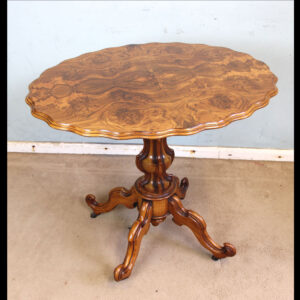 Antique Burr Walnut Shaped Occasional Table