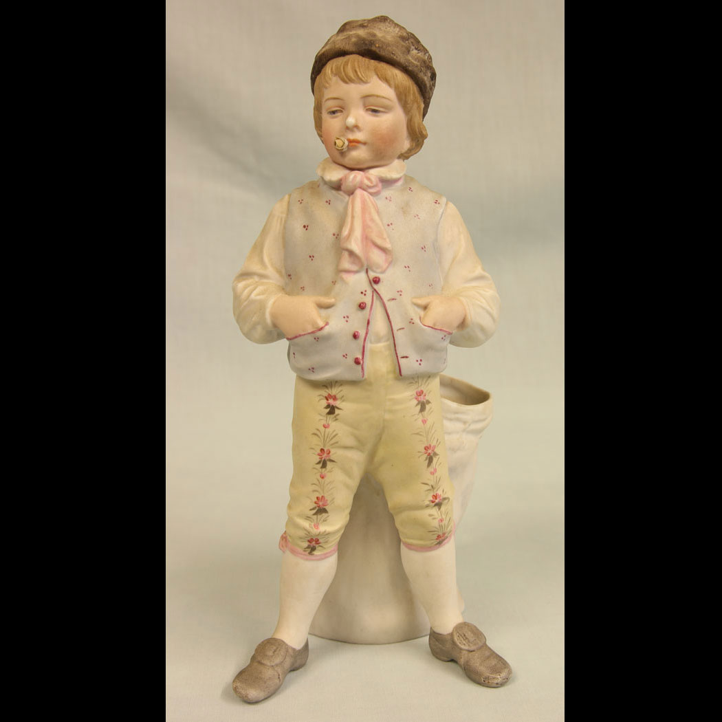 11381r01 Antique Bisque Figurine of Young Boy