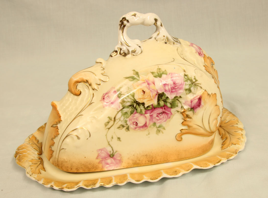11397r4 Antique Shaped Cheese Dish, Antique Shaped Cheese Dish