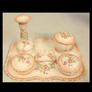 Decorated China Dressing Table Set