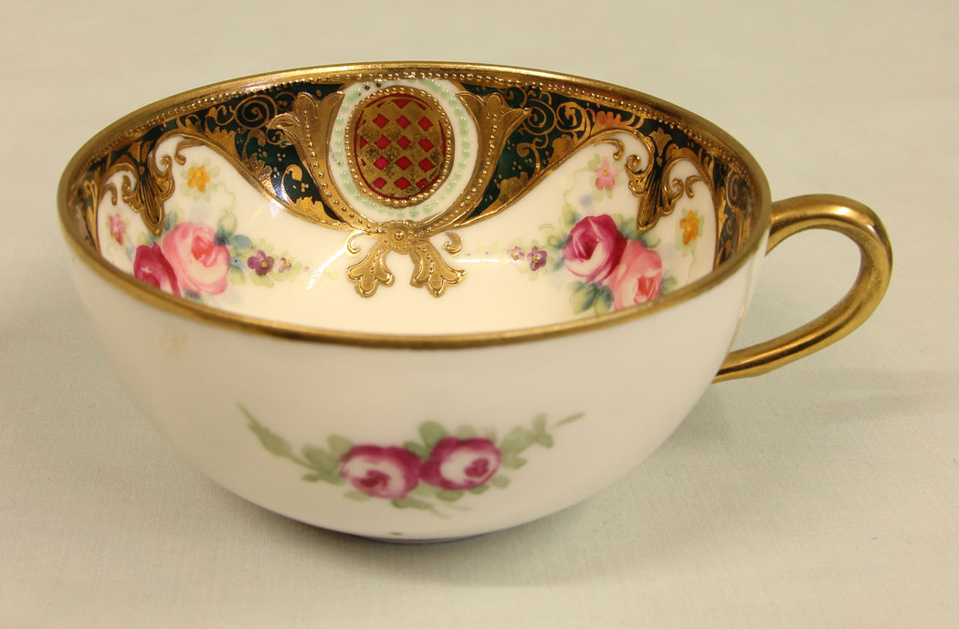 11446r7 Noritake Porcelain Trio Cup Saucer & Plate, Vintage Noritake Porcelain Trio Cup Saucer & Plate