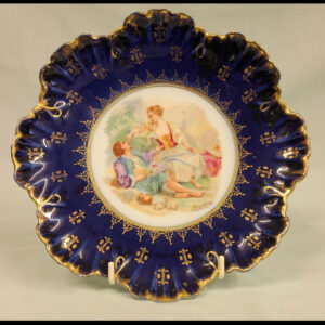 Austrian Porcelain Frilled Cabinet Plate