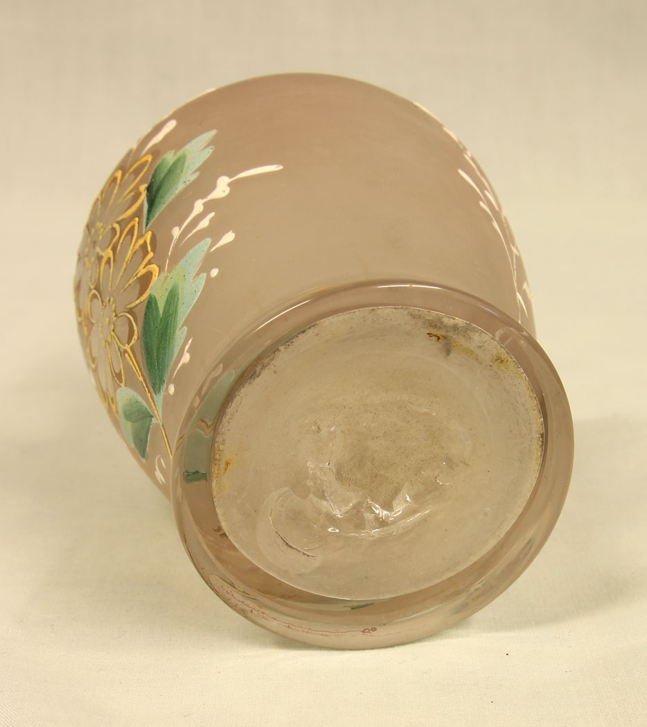 11452r5 Antique Frosted Glass Decorated