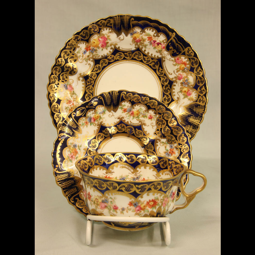 11456r01 Antique Staffordshire Trio, Antique Staffordshire Trio