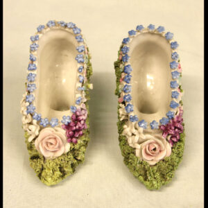 Antique Porcelain Pair of Shoes