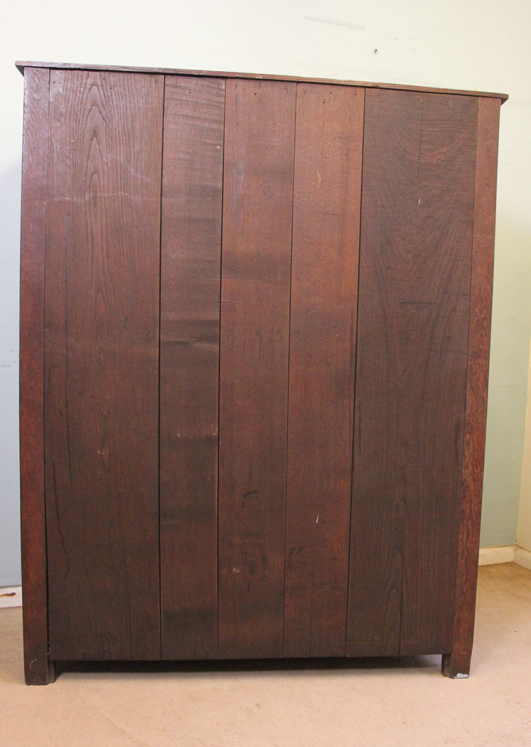 11511r16 Antique Oak Court Cupboard Sideboard Dresser,