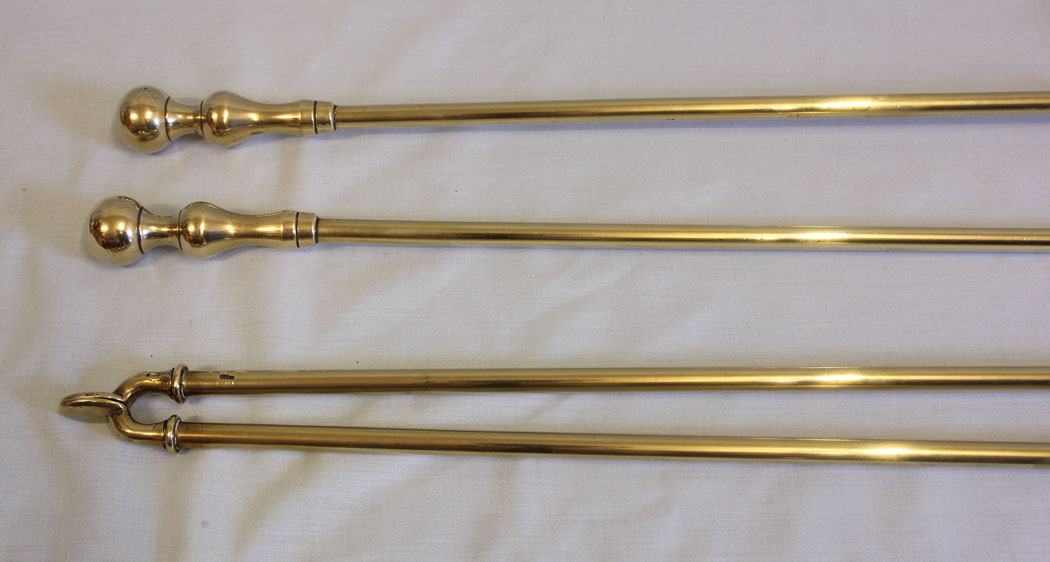 11528r4 Antique Set Fire Irons,