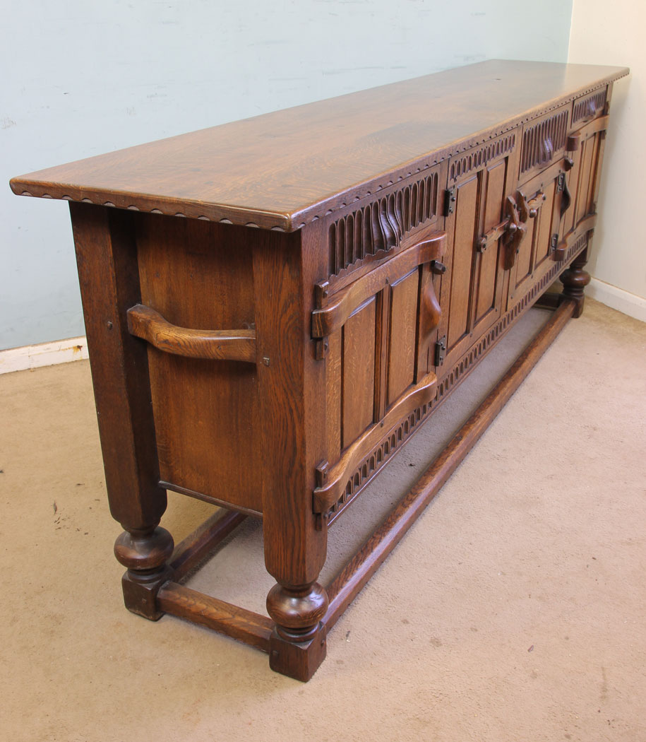 11531r3 Antique Oak Sideboard Dresser Base,