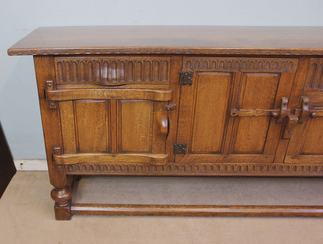 11531r8 Antique Oak Sideboard Dresser Base,