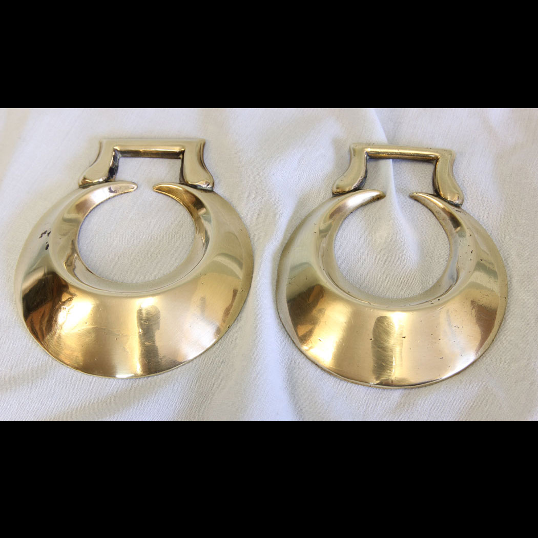 11538r01 Antique Horse Brass, Antique Pair of Horse Brasses