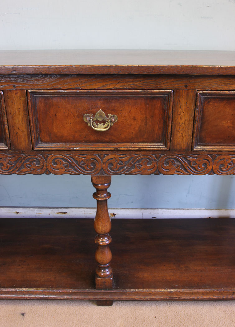 11546r12 Antique Oak Dresser Base,
