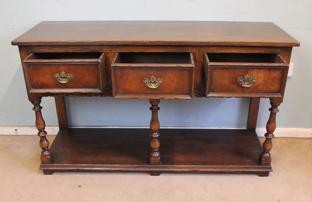 11546r13 Antique Oak Dresser Base,