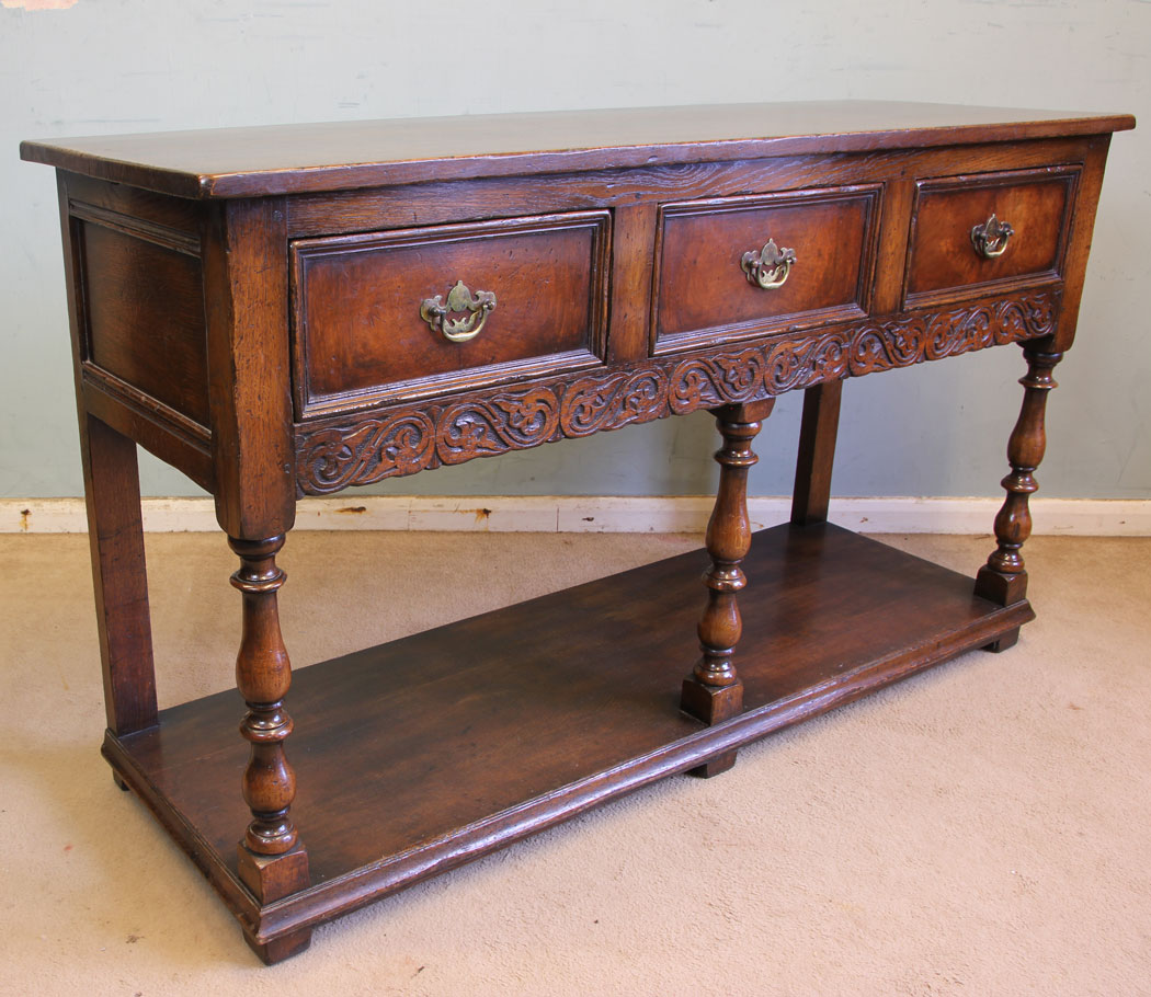 11546r2 Antique Oak Dresser Base,