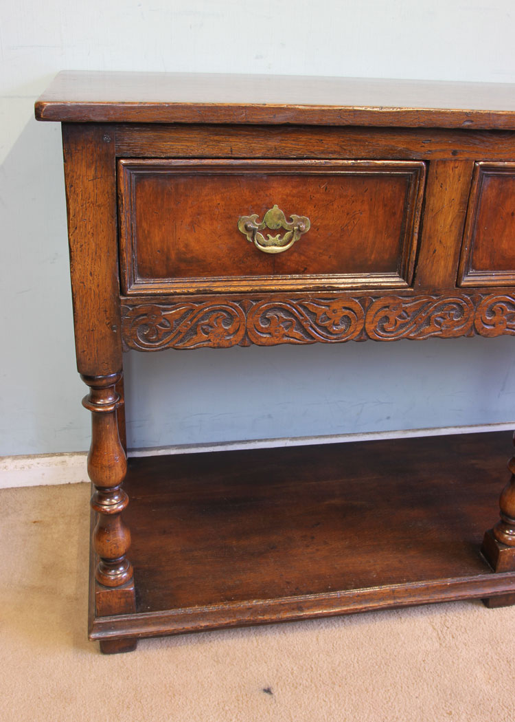11546r4 Antique Oak Dresser Base,